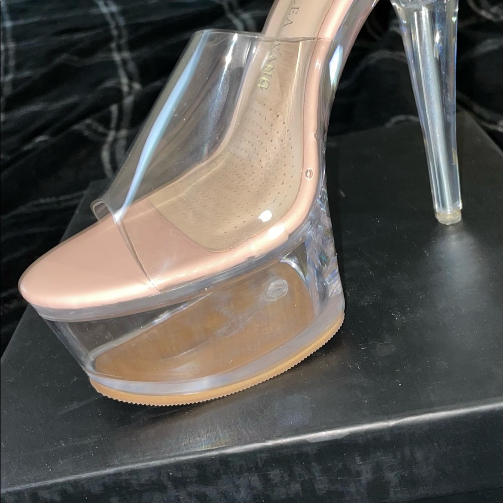 Clear Stiletto Heels